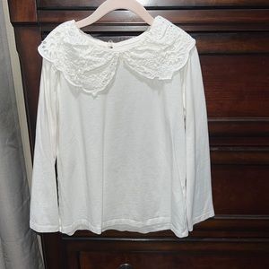 Embroided collared shirt